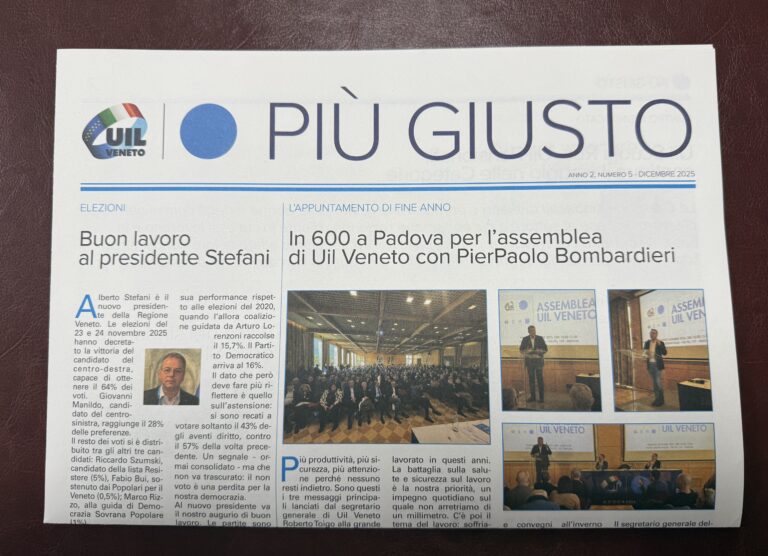 Il nuovo numero di “Più Giusto”